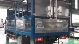 bán xe thaco ollin 500B thùng 4,3m 4,9 tấn máy lạnh cabin, chế độ bảo hành ưu việt