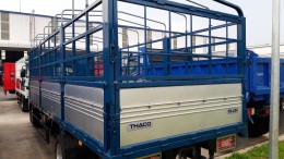 bán xe tải thaco 7 tấn thùng mui bạt 6,1m ollin 700B máy lạnh cabin