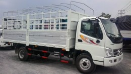 bán xe thaco thùng mui bạt 5,7m tải 7 tấn động cơ công nghệ ISUZU giá 419 triệu