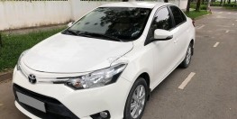 Toyota Vios 2016 Trắng số sàn xe ít đi như mới
