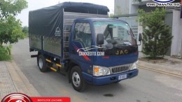 Xe tải JAC 2t4 thùng dài 3m7 đóng thùng theo yêu cầu.