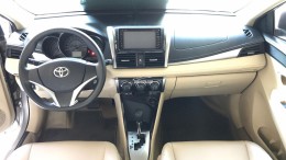 Cần bán Toyota Vios 1.5E CVT đời cuối 2016, màu nâu vàng, Máy Dual. Hàng Cực Tuyển