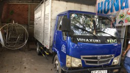 Cần bán xe ô tô tải cũ đã qua sử dụng tại tphcm. Bán xe ô tô tải VINAXUKI thùng kín dài 4,3 mét, 1t25 chạy tp ok