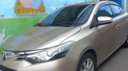 Toyota Vios G 2015 số tự động, màu nâu vàng, xe nữ đi giữ kỹ