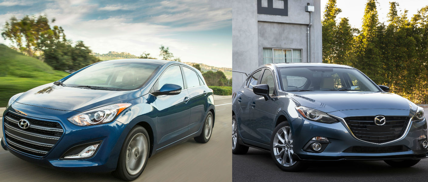 Hyundai Elantra 2016 và Mazda 3 9